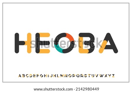 modern minimal stylish typography alphabet capital letter logo design Stock fotó © 