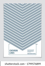 Folleto moderno de plantilla mínima, folleto, cartel. Fondo abstracto del patrón geométrico vectorial. Ilustración geométrica texturizada de línea rayada. Formato de impresión A4.