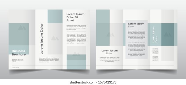 modern minimal trifold brochure template