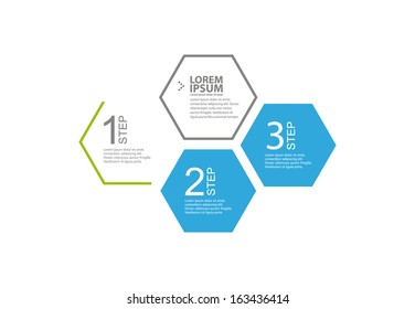 Modern minimal vector elements for infographics with rhombus