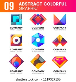 Modern Minimal Vector Logo for banner, poster, flyer