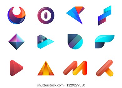 Modern Minimal Vector Logo for banner, poster, flyer