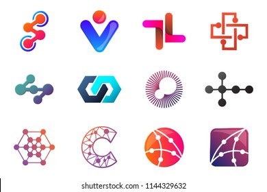 Modern Minimal Vector Logo for banner, poster, flyer