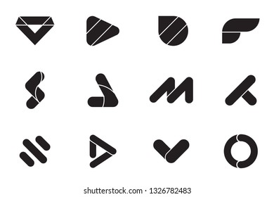 Modern Minimal Vector Logo for banner, poster, flyer