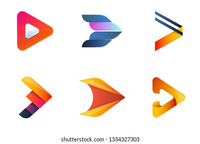 Modern Minimal Vector Logo for banner, poster, flyer