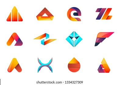 Modern Minimal Vector Logo for banner, poster, flyer