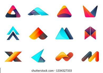 Modern Minimal Vector Logo for banner, poster, flyer