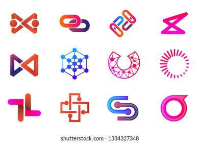 Modern Minimal Vector Logo for banner, poster, flyer