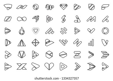Modern Minimal Vector Logo for banner, poster, flyer