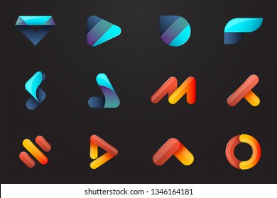 Modern Minimal Vector Logo for banner, poster, flyer