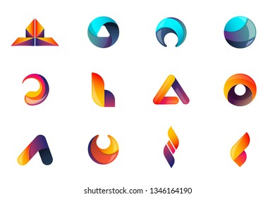 Modern Minimal Vector Logo for banner, poster, flyer