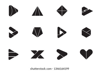 Modern Minimal Vector Logo for banner, poster, flyer