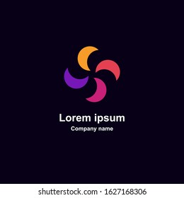 Modern Minimal Vector Logo for banner, flyer, poster