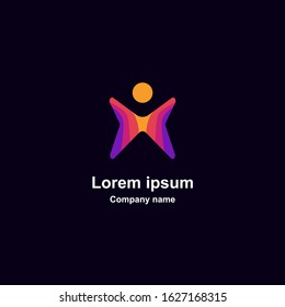 Modern Minimal Vector Logo for banner, flyer, poster