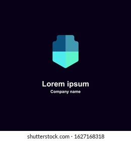 Modern Minimal Vector Logo for banner, flyer, poster