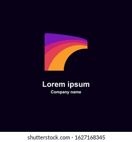 Modern Minimal Vector Logo for banner, flyer, poster