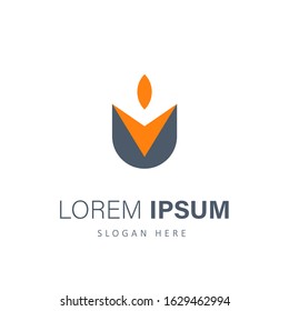 Modern Minimal Vector Logo for banner, flyer, poster