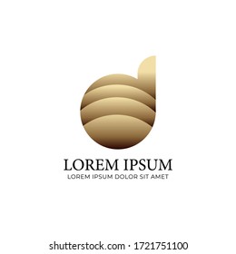 Moderno logotipo vectorial mínimo para banner, afiche, volante Vector Premium