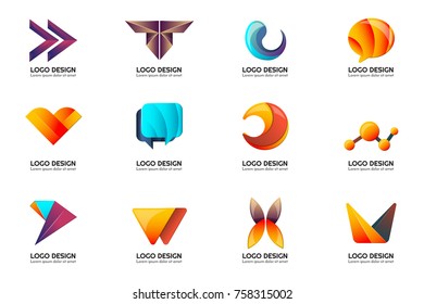 Modern Minimal Vector Logo for banner, poster, flyer