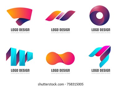 Modern Minimal Vector Logo for banner, poster, flyer