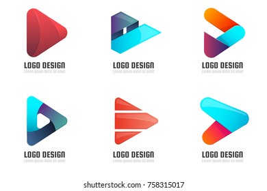 Modern Minimal Vector Logo for banner, poster, flyer