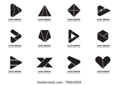 Modern Minimal Vector Logo for banner, poster, flyer