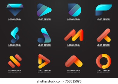 Modern Minimal Vector Logo for banner, poster, flyer