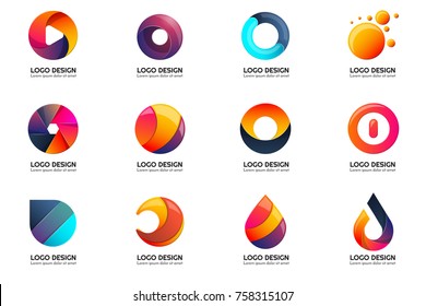Modern Minimal Vector Logo for banner, poster, flyer