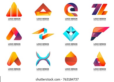 Modern Minimal Vector Logo for banner, poster, flyer
