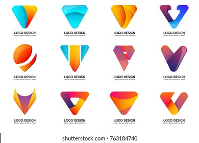 Modern Minimal Vector Logo for banner, poster, flyer