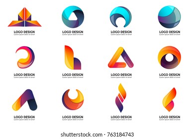 Modern Minimal Vector Logo for banner, poster, flyer
