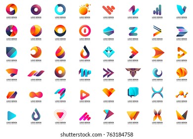 Modern Minimal Vector Logo for banner, poster, flyer
