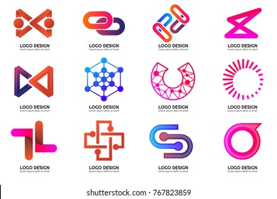 Modern Minimal Vector Logo for banner, poster, flyer