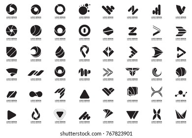Modern Minimal Vector Logo for banner, poster, flyer