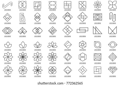 Modern Minimal Vector Logo for banner, poster, flyer