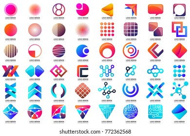 Modern Minimal Vector Logo for banner, poster, flyer