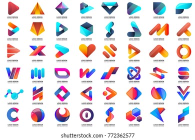 Modern Minimal Vector Logo for banner, poster, flyer