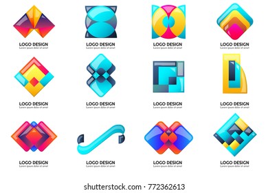 Modern Minimal Vector Logo for banner, poster, flyer