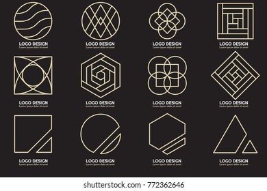 Modern Minimal Vector Logo for banner, poster, flyer