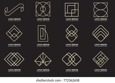 Modern Minimal Vector Logo for banner, poster, flyer