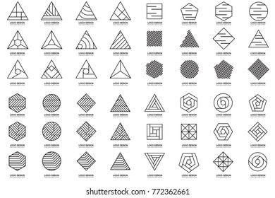 Modern Minimal Vector Logo for banner, poster, flyer