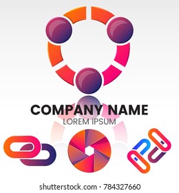 Modern Minimal Vector Logo for banner, poster, flyer