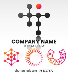 Modern Minimal Vector Logo for banner, poster, flyer