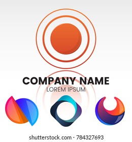 Modern Minimal Vector Logo for banner, poster, flyer
