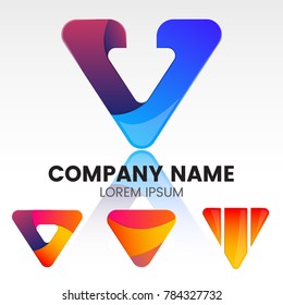 Modern Minimal Vector Logo for banner, poster, flyer