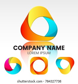 Modern Minimal Vector Logo for banner, poster, flyer