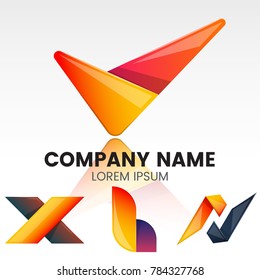Modern Minimal Vector Logo for banner, poster, flyer