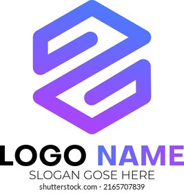 Modern minimal Z letter logo । z template black and white logo