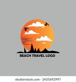 Modern Minimalis  Mountain  Logo Design Creative