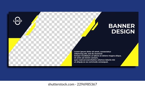 Design-Vorlage für moderne und minimalistische Banner für Print- und soziale Medien